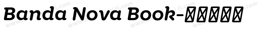 Banda Nova Book字体转换